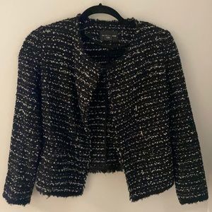 Club Monaco tweed cropped blazer.